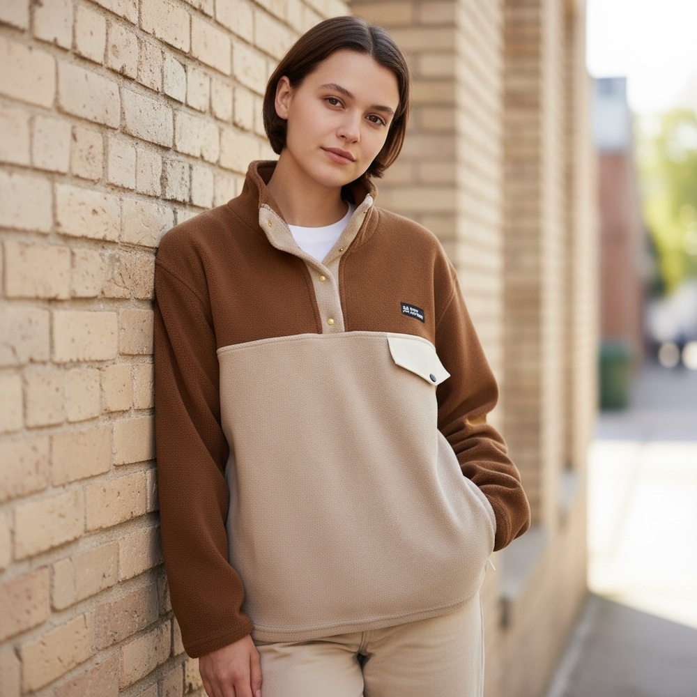 In My Nature | Fleece Snap Neck Pullover Top NWT - Picture 2 of 10